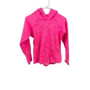BCG Girls Pink Static Pullover Hoodie Sweatshirt Youth Size Large